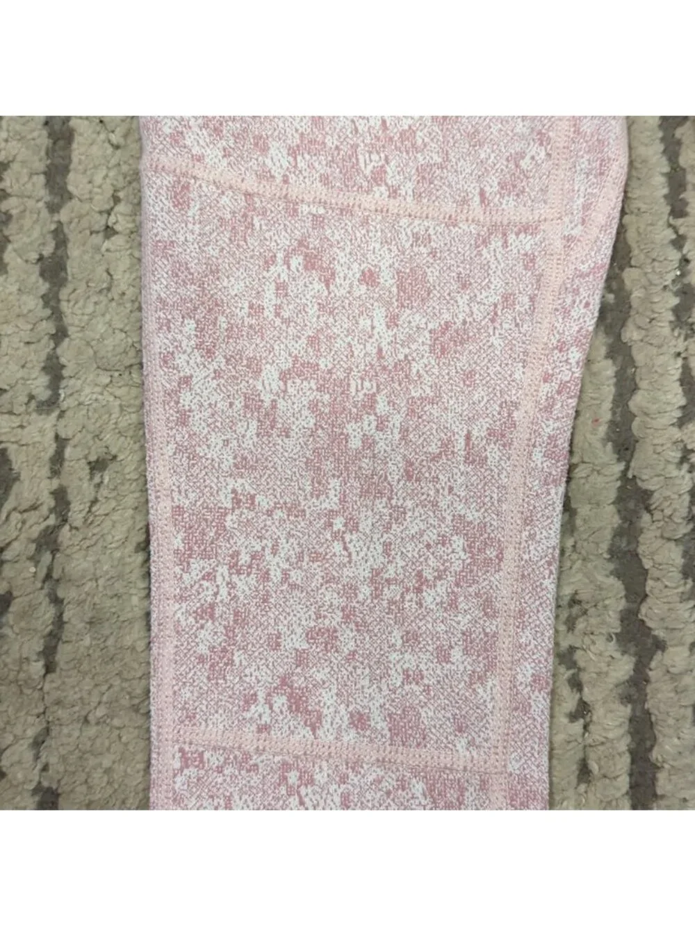 Gymshark Fleur Texture Leggings Dusky Pink Marl